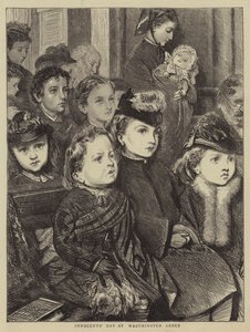 Día de los Inocentes en la Abadía de Westminster de Francis Wilfred Lawson